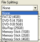 mkv2vob: Configuration - File Splitting mkv2vob: Configuration - File Splitting